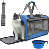 XUEYU Portable Cat Carrier, Pet Travel Carrier Bag Collapsible for Small Medium Dogs Cats