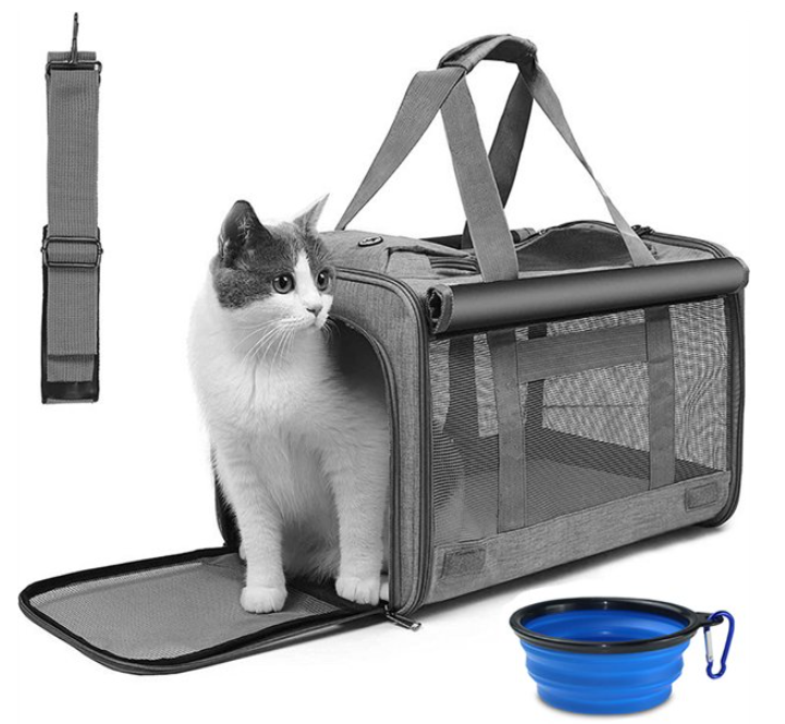 XUEYU Portable Cat Carrier, Pet Travel Carrier Bag Collapsible for Small Medium Dogs Cats