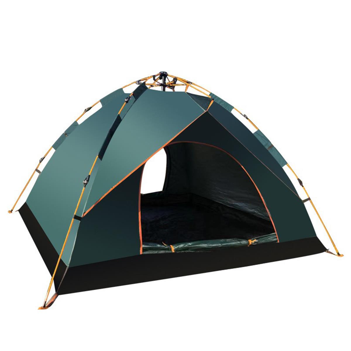 Automatic Pop Up Camping Tent for 3-4 Person, Portable Waterproof Dome Tent with Mesh Windows