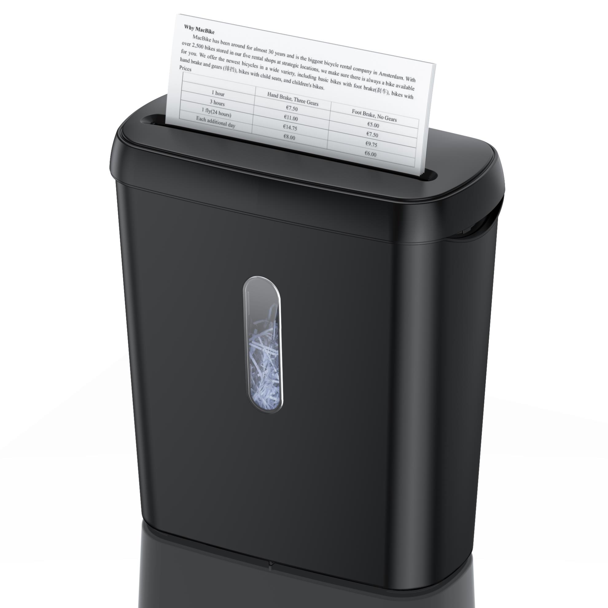 Paper Shredder for School Supplies, 6-Sheet StripCut Paper and Credit Card Shredder