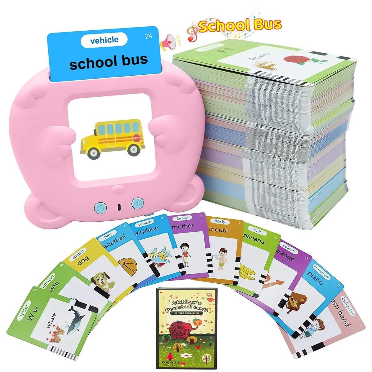 Talking Flash Cards for 1-5 Year Old Boys and Girls, Speech Therapy Toys