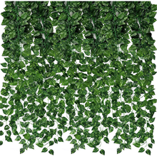 Greenery Garland Fake Hanging Plants Vines Aesthetic Green Leaves for Bedroom Wedding Party