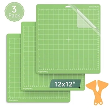 3 Pack Craft Cutting Mat 12x24 Inch Standard Green Grip Adhesive Sticky Non-Slip Durable Mat