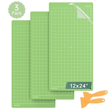 3 Pack Craft Cutting Mat 12x24 Inch Standard Green Grip Adhesive Sticky Non-Slip Durable Mat