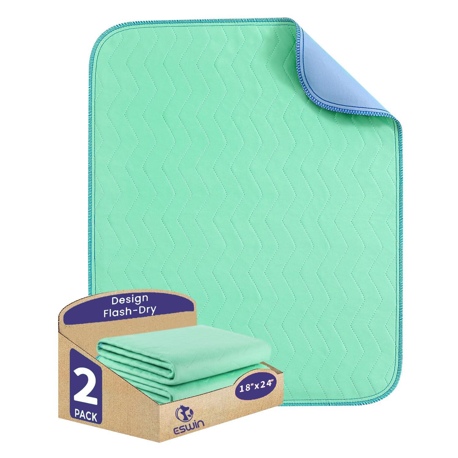 Waterproof Bed Pads Incontinence 34'' x 36'' (Pack of 2), Washable and Reusable Incontinence Bed Pad