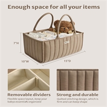 Baby Diaper Caddy Basket, Stylish Baby Diaper Caddy Organizer