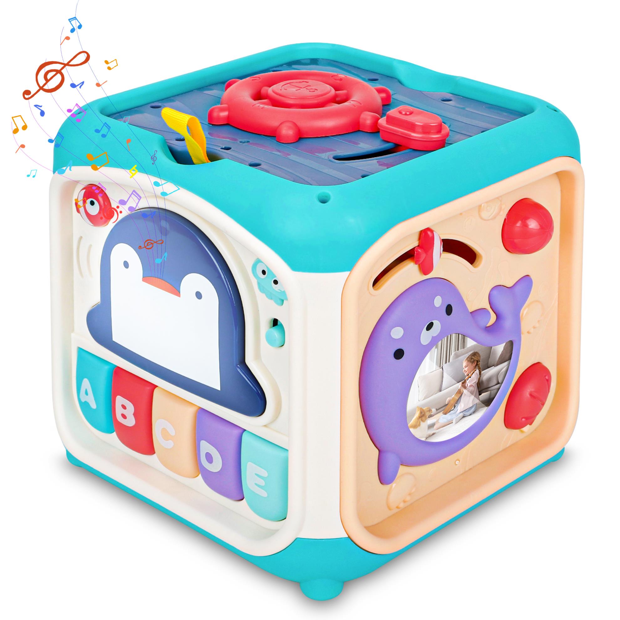 Busy Learners Activity Cube, 6-in-1 Activity Cube for Babies and Toddlers